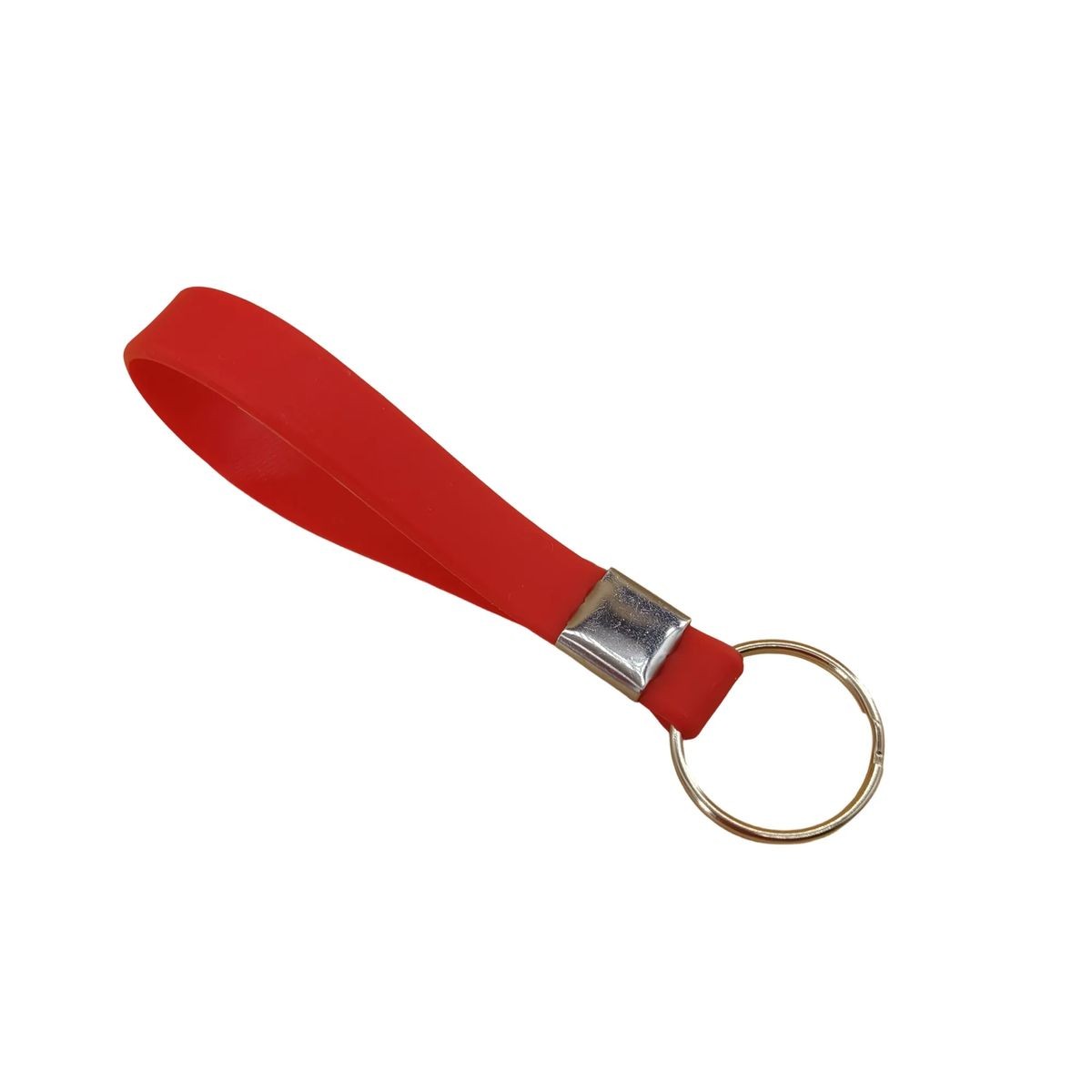 Durable Silicone Wristband Keychain with Custom Logo Branding 11