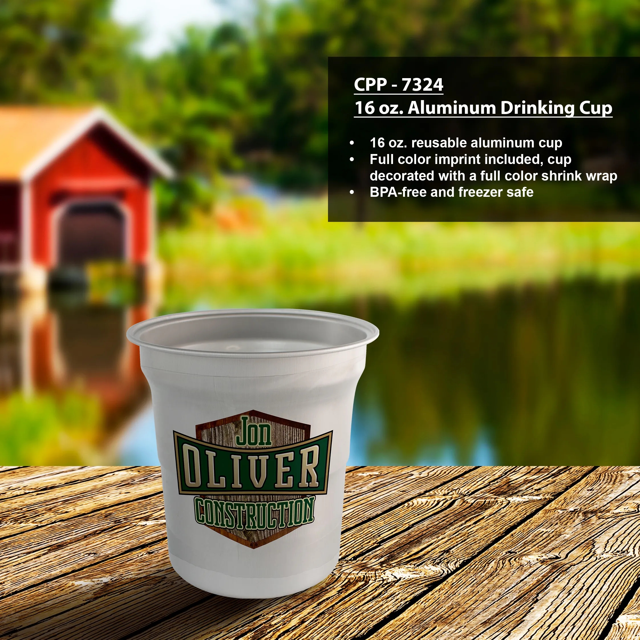 16 oz. Aluminum Drinking Cup 7