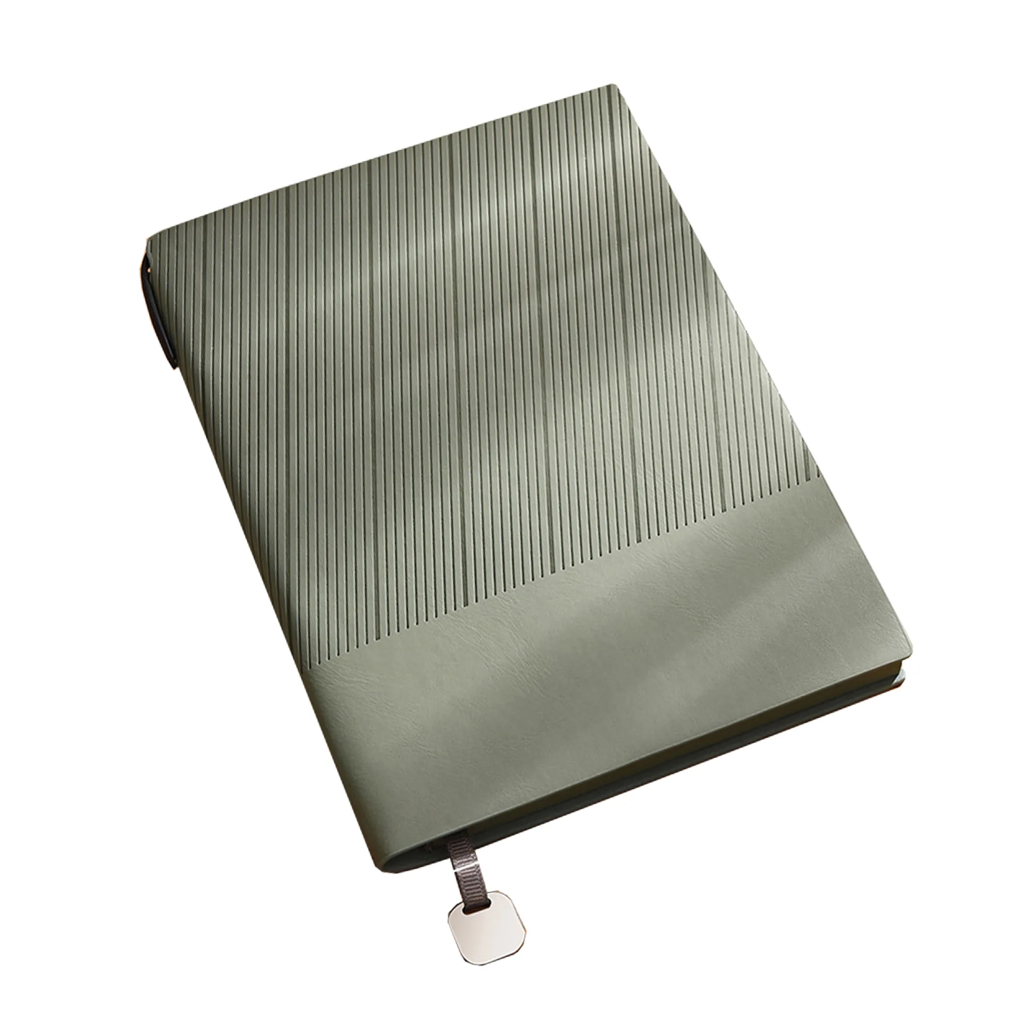 Pen-In-Pocket Leather Brushed Notebook 2