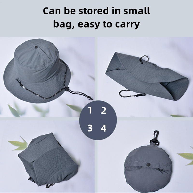 Foldable/Collapsible Water Repellent Bucket/Safari Hat 4