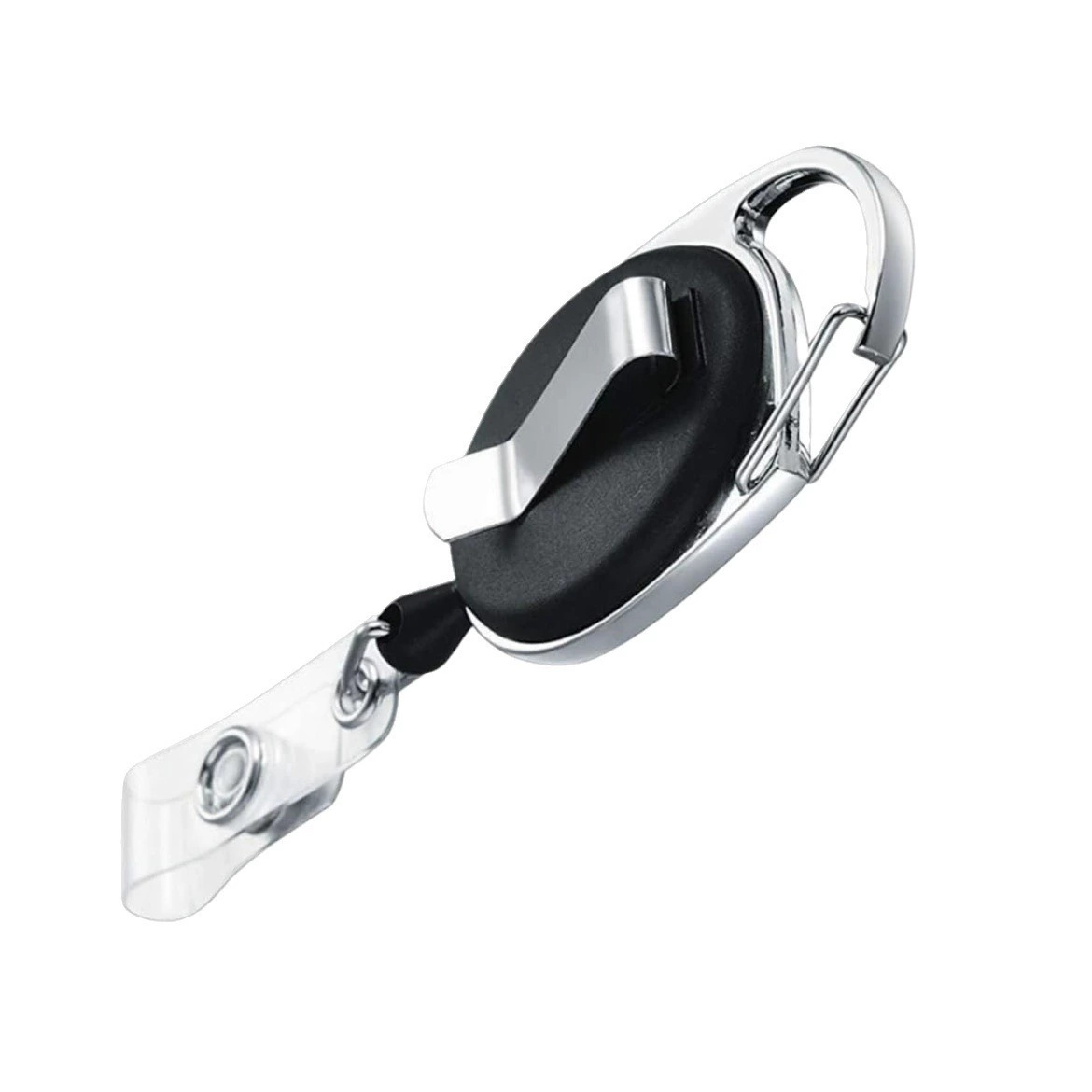Retractable Badge Reel with Claw Clasp and Clip for Id Card Holders 2