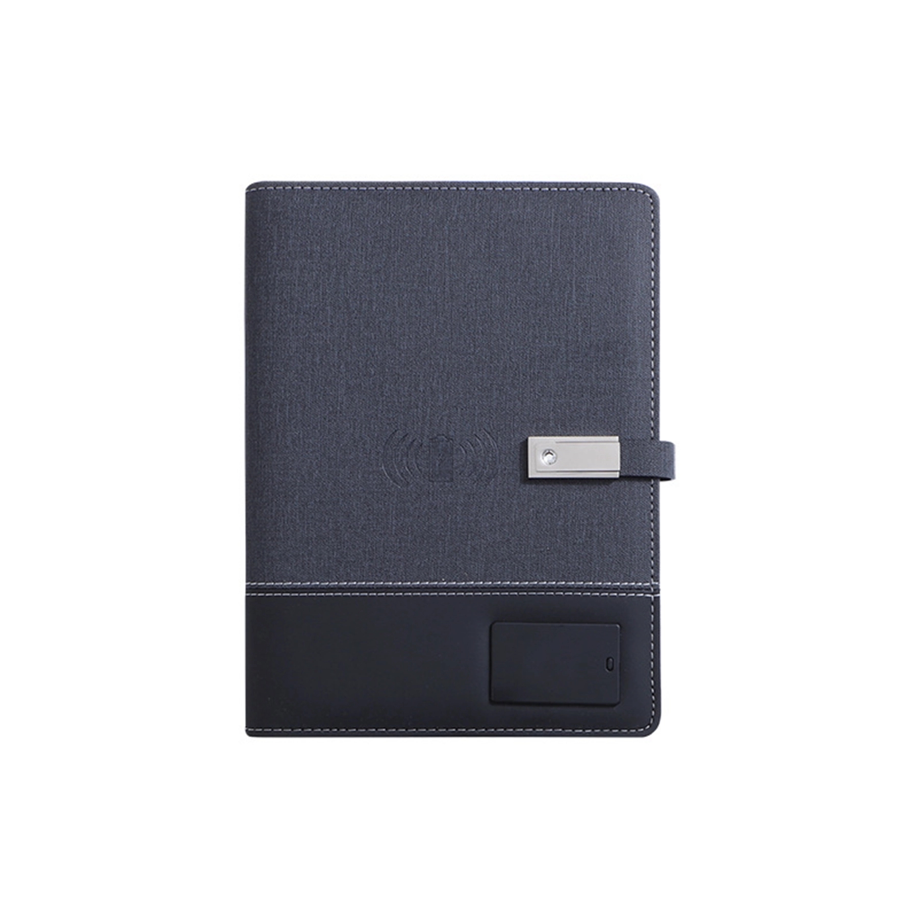 6000 mAh Wireless Charging Power Bank Notebook with LED Logo 2