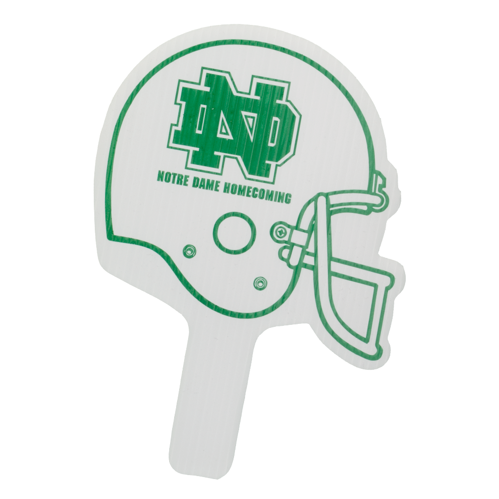 Football Helmet Shape Hand Fan, Screen Printed 39