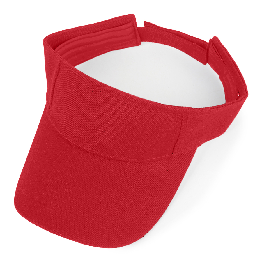 Kids' Stock Solid Color Polyester Visor - Sports Style 13