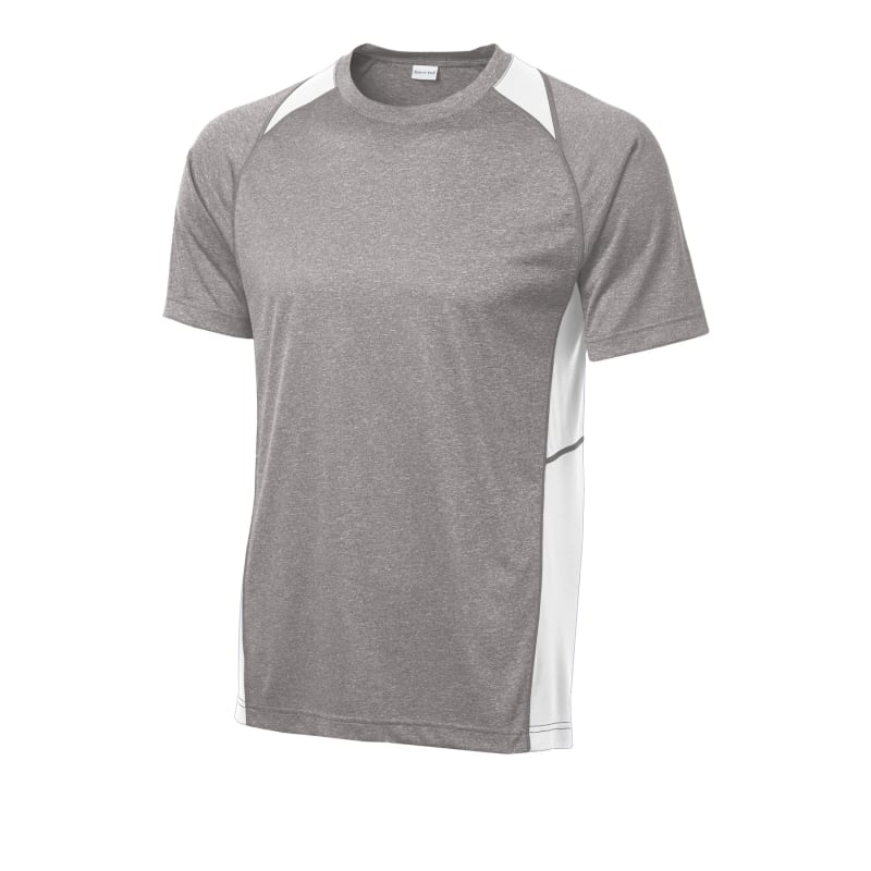 Sport-Tek Heather Colorblock Contender Tee. 37