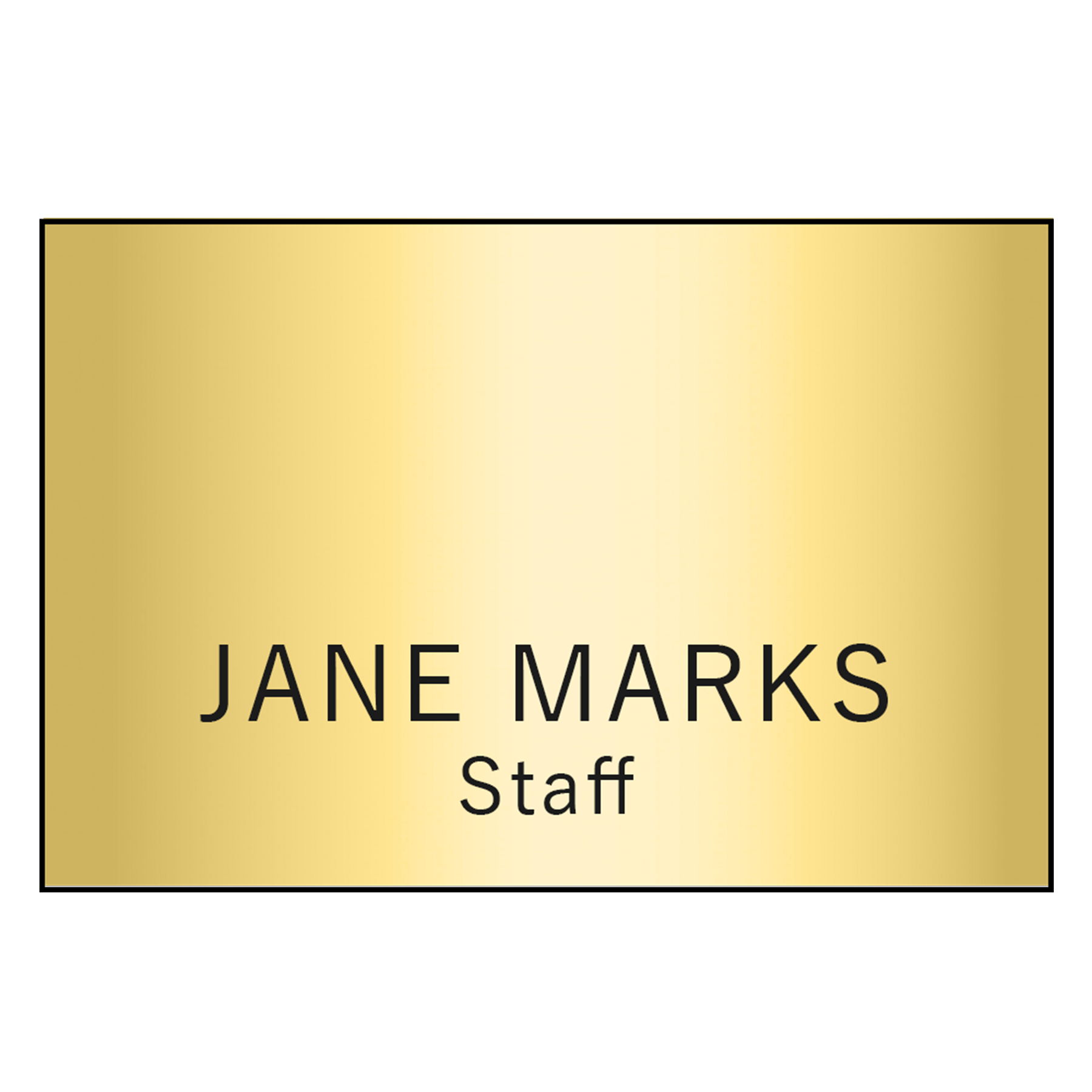 Hollywood Plastic Name Badge (Standard Size 2" x 3") 1