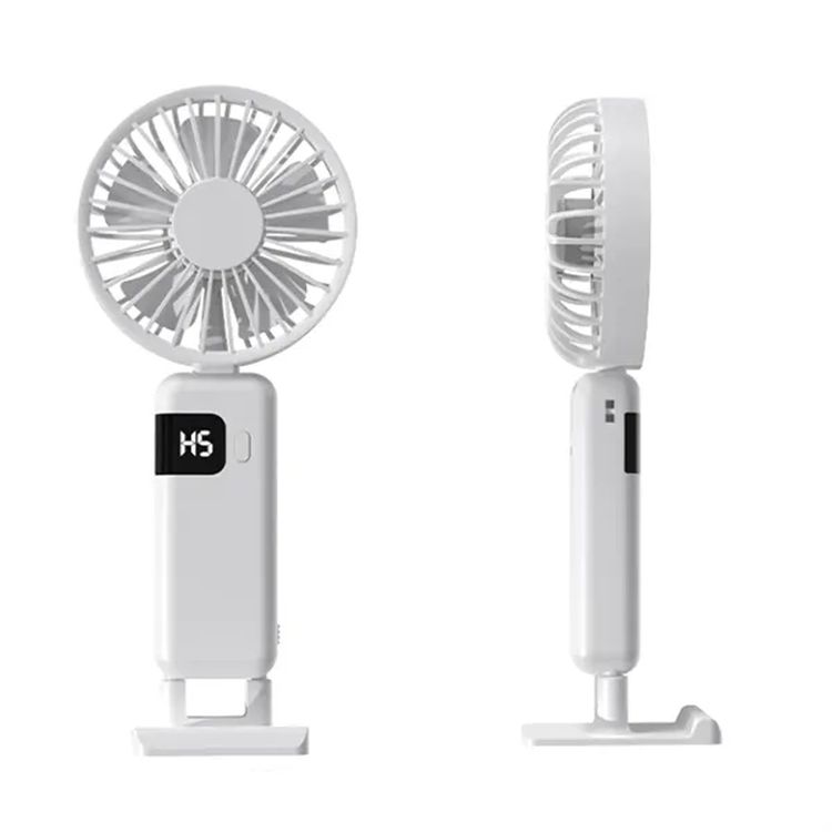 Smart Display Mini Fan  USB Rechargeable with LED Speed Indicator 3
