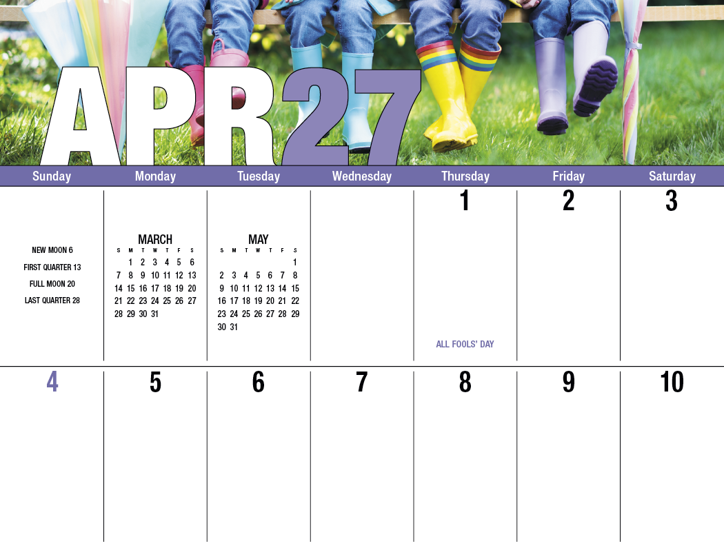 Good Value™ Seasonal Expressions Big Block - Stapled Calendar 41