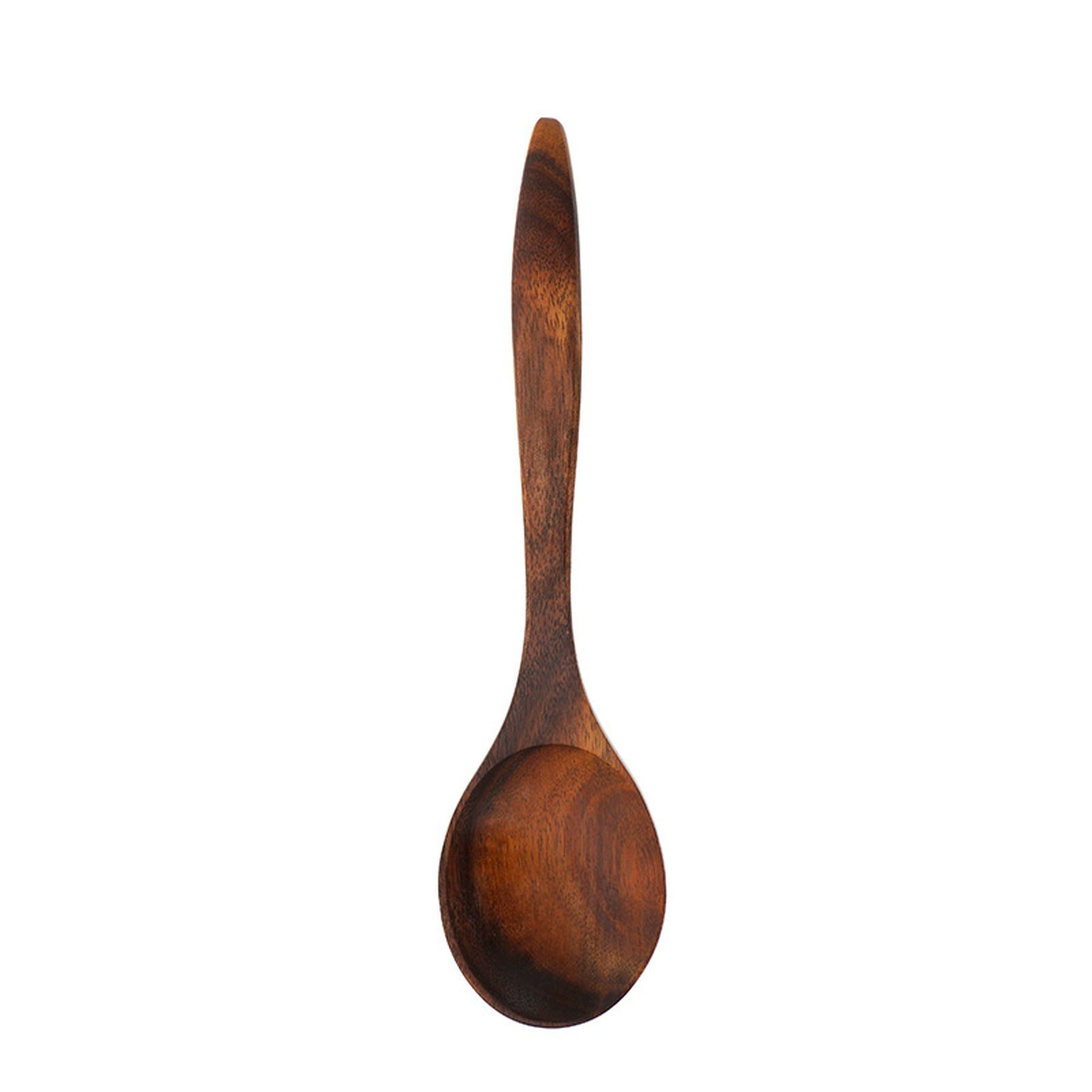 Long Handle Wood Soup Spoons For Eating Mixing Stirring 3