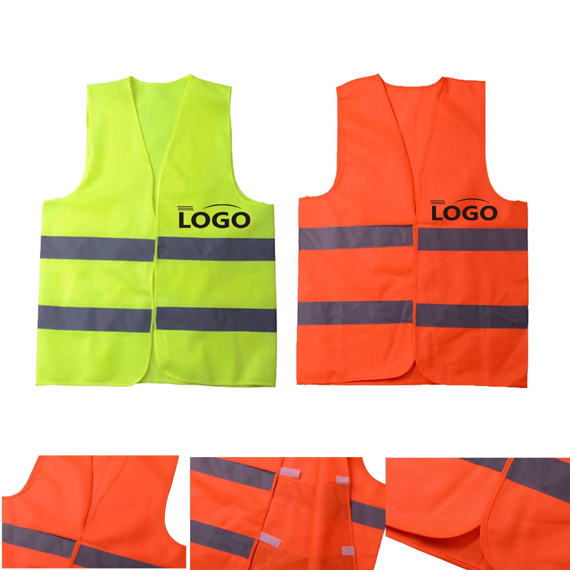 Custom logo Reflective Safety Vest MOQ 10pcs 2