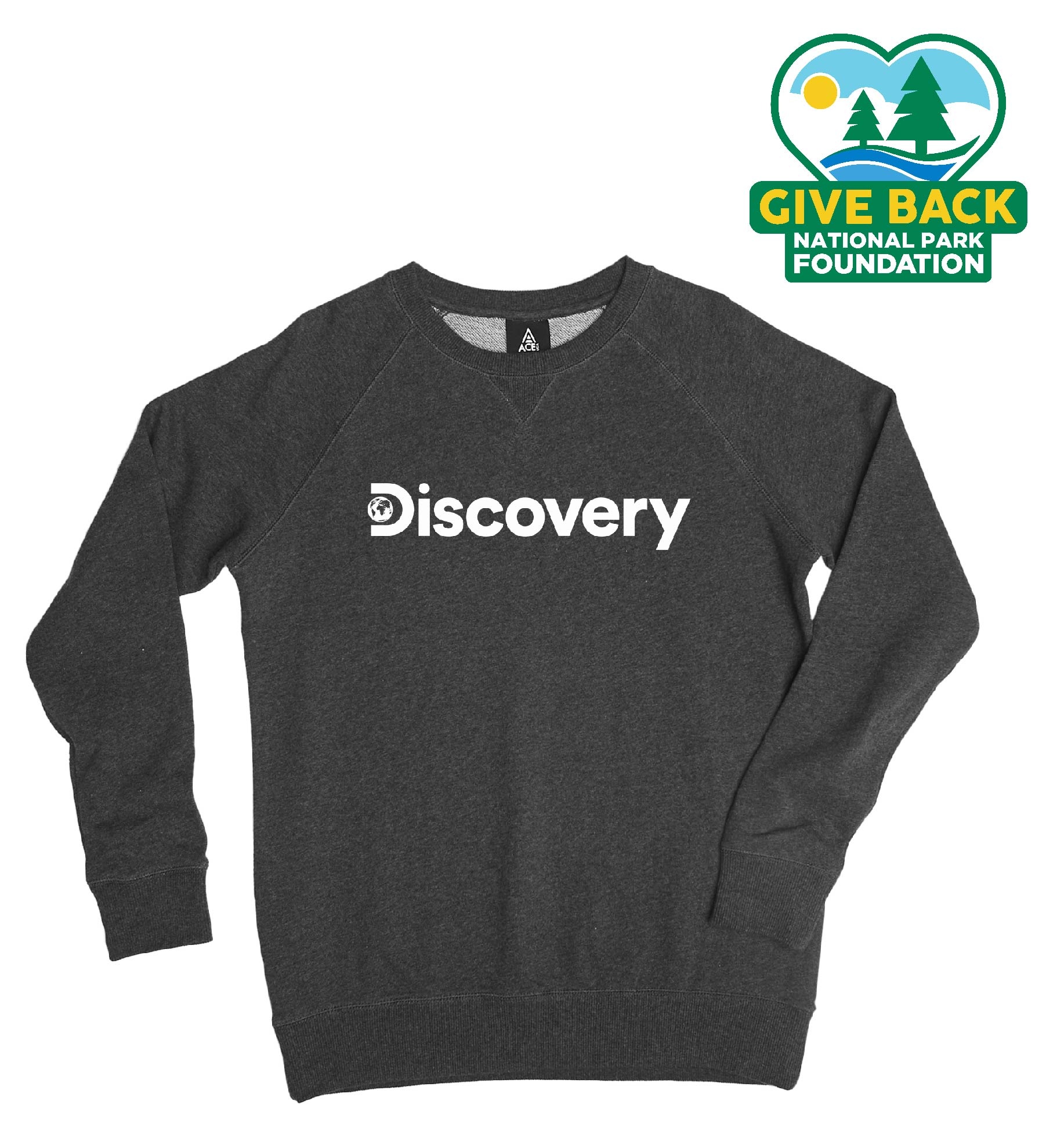 ACE Melange French Terry Crew Sweatshirt 2