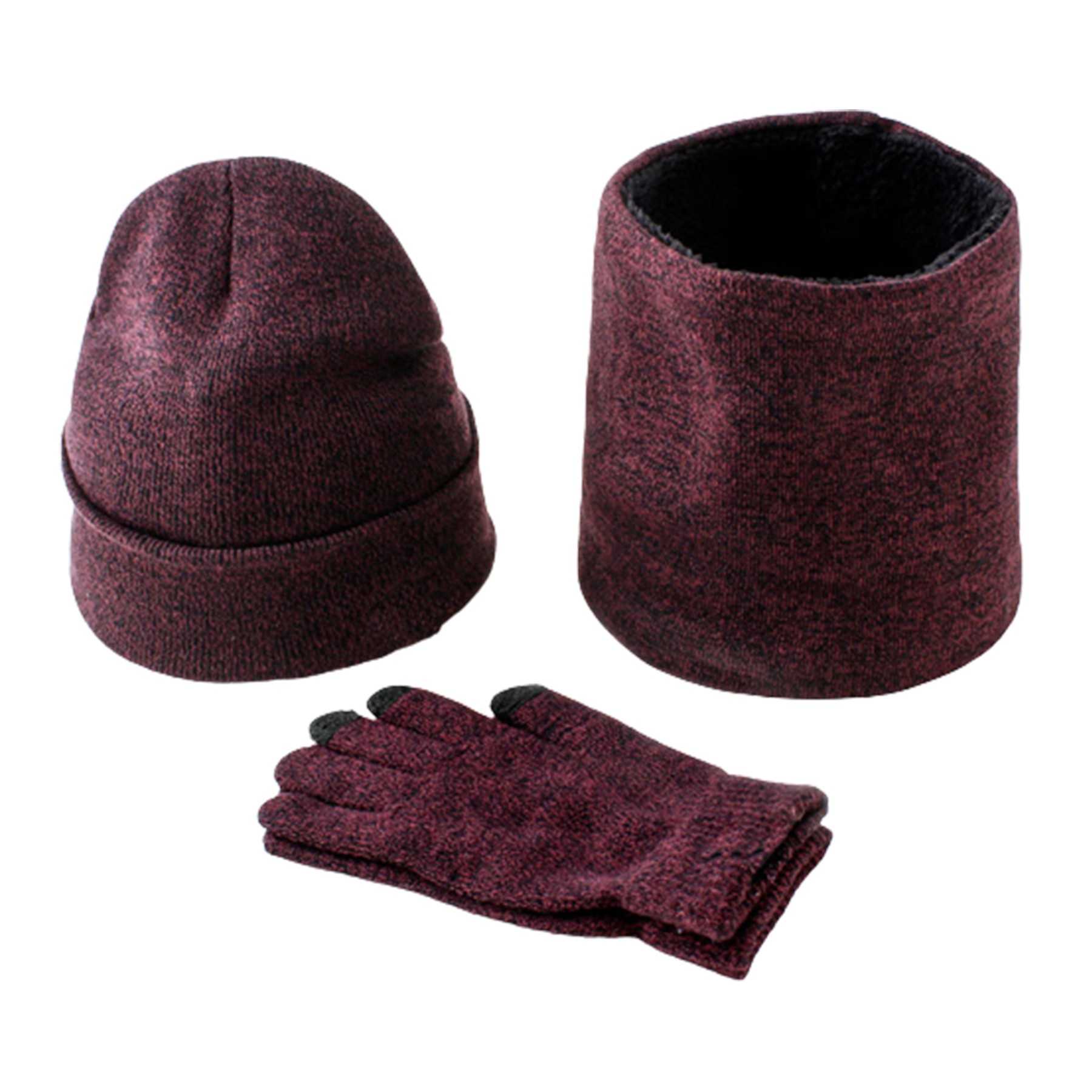 Scarf Gloves Hat Three-Piece Set 5