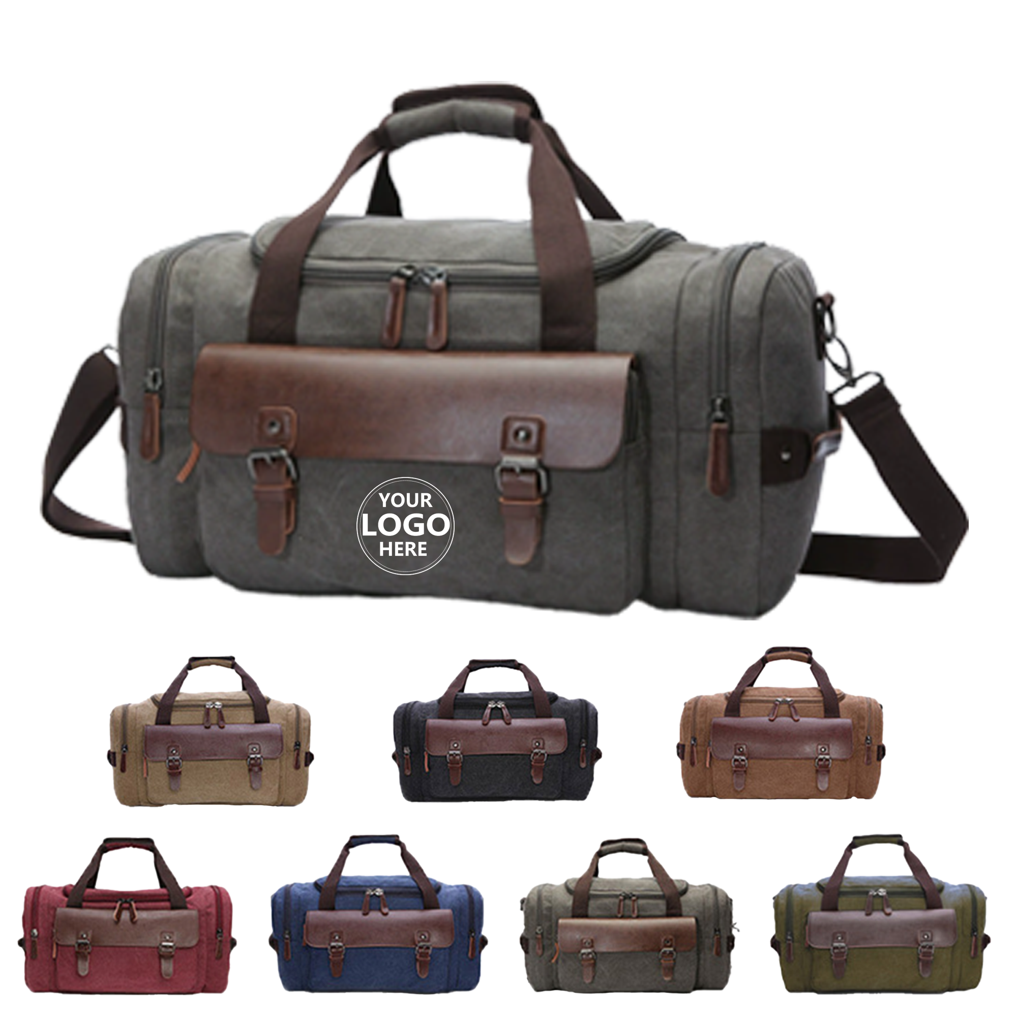 Classic Canvas Travel Bag with Retro Design 2
