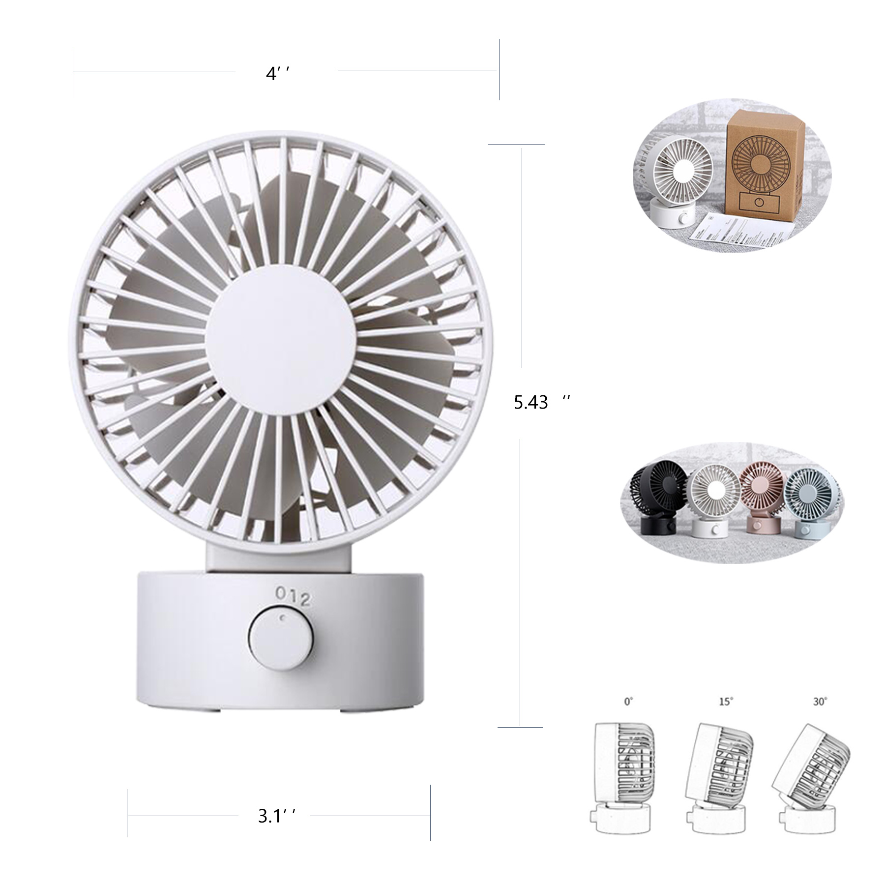 Portable USB Mute Fan 2