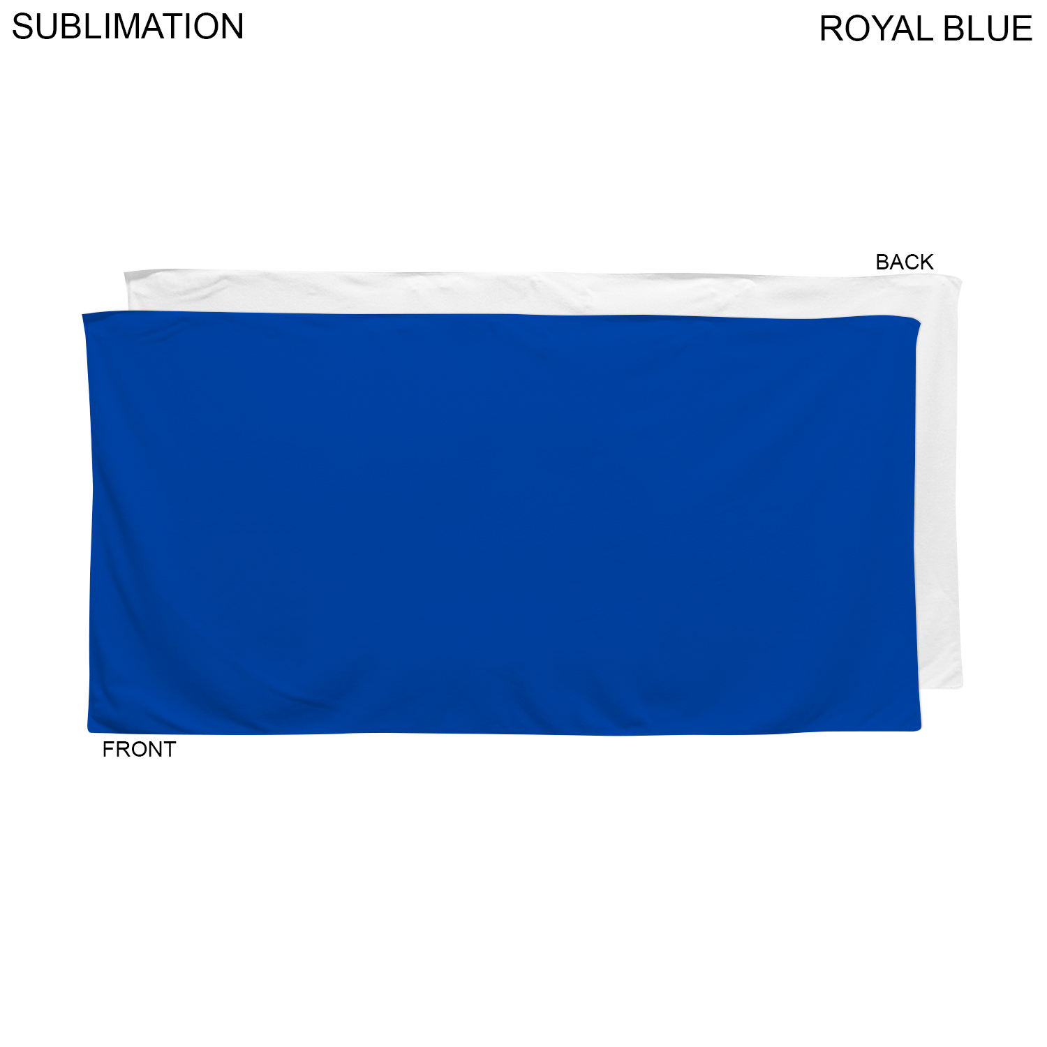24 Hr Express Ship - Colored Plush Velour Terry Cotton Blend Beach Pool Towel, 24x48, Sublimated 7