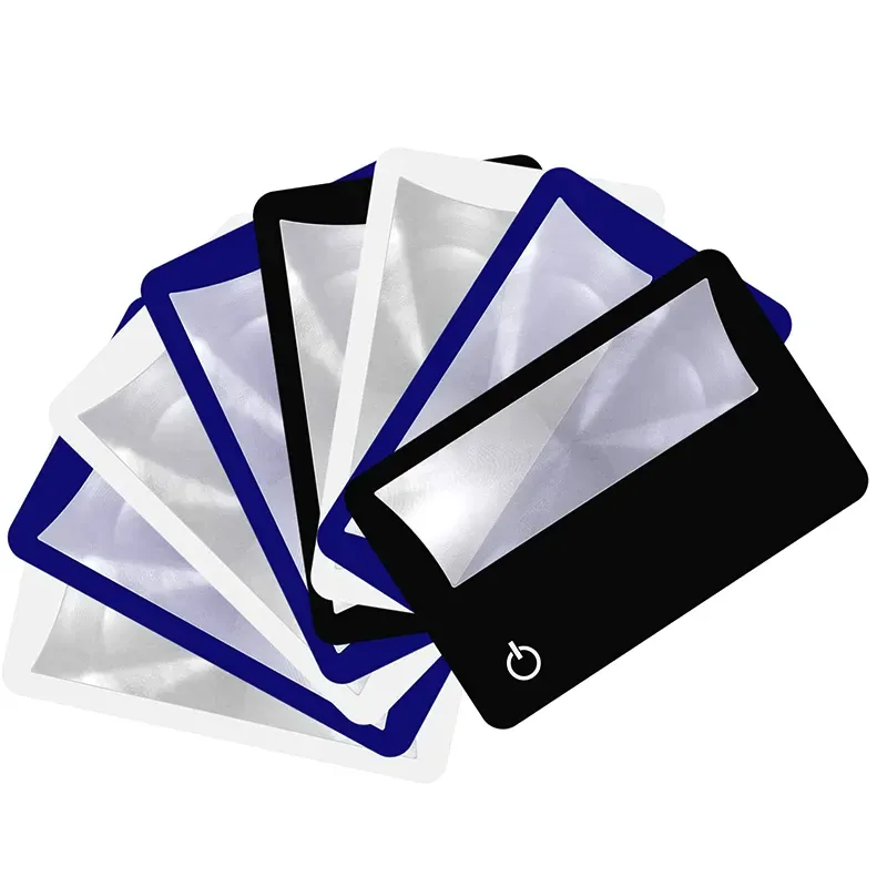 LED Credit Card Size 3X Magnifier 3