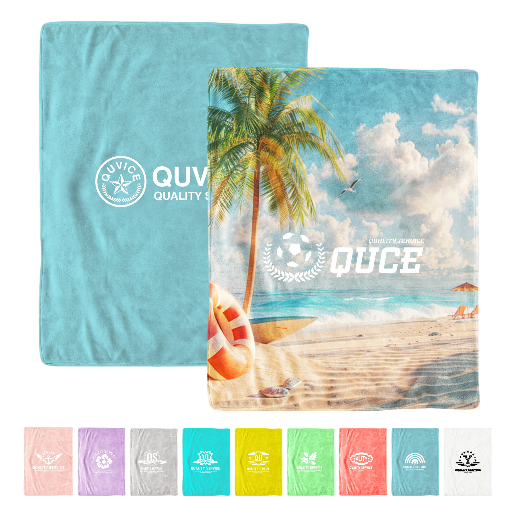 290GSM Dye Sublimation Soft Plush Flannel Blanket (59'' x 79'') 1