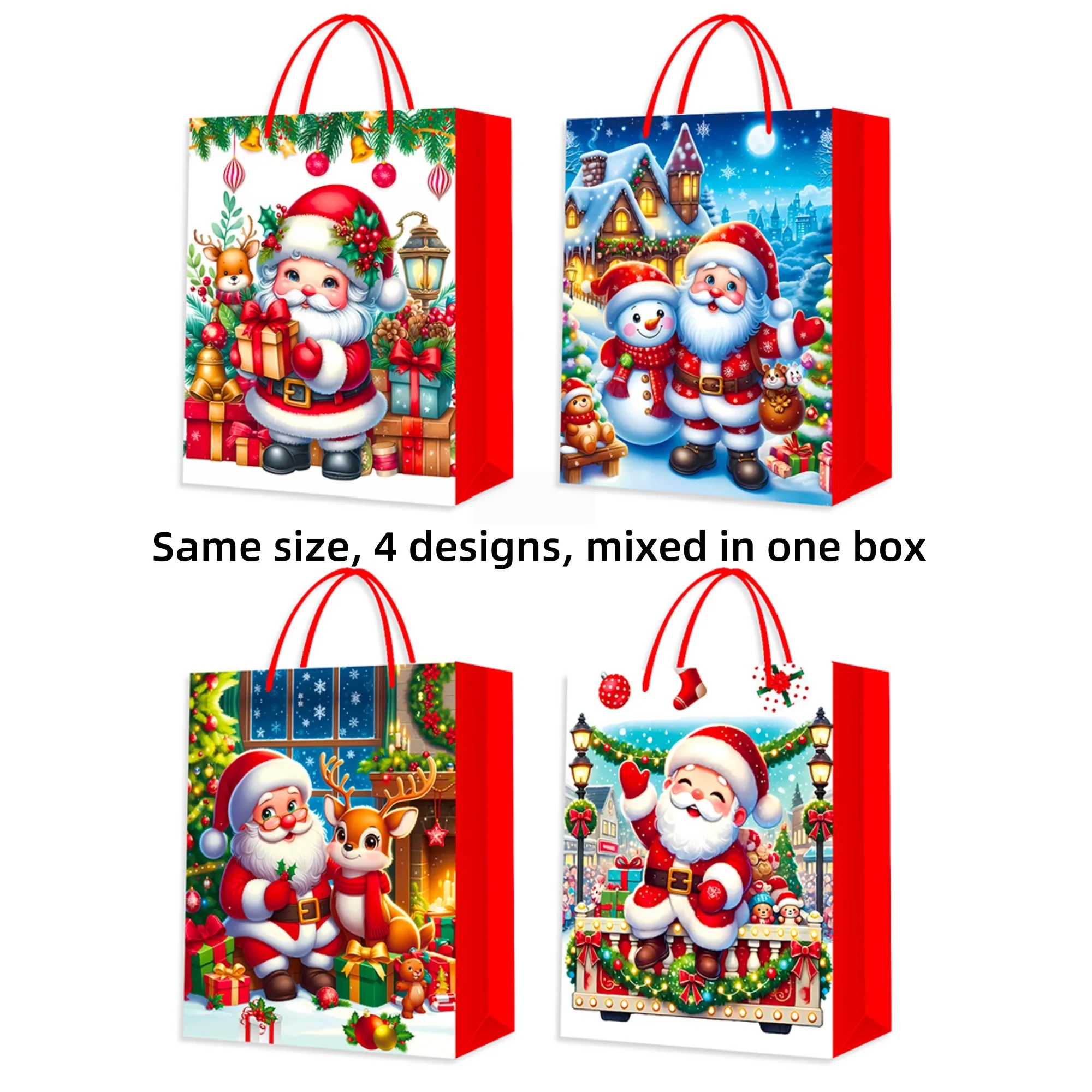 Xmas Present Tote, Santa Cat Design, Seasonal Giving 5