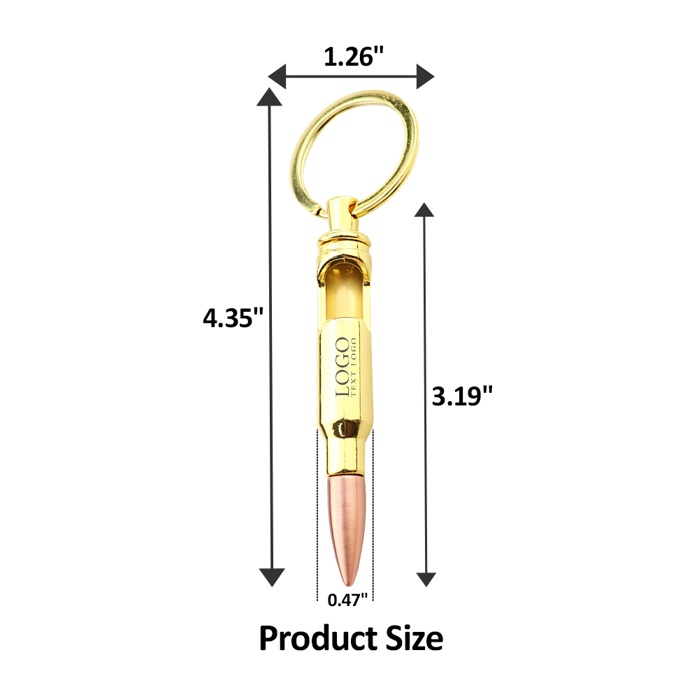 Bullet Bottle Opener Keychain 3