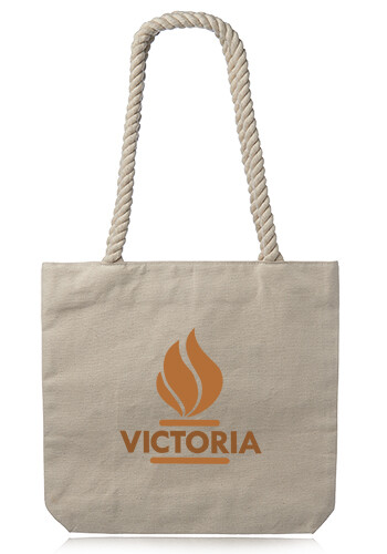 Pristine Cove Canvas Tote with Rope Handles