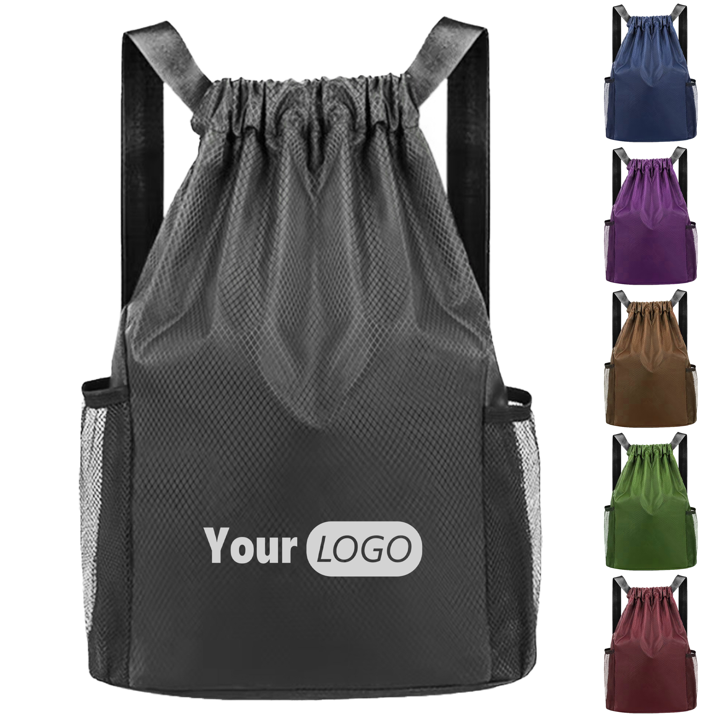 Oxford Customizable Sports Drawstring Backpack 3