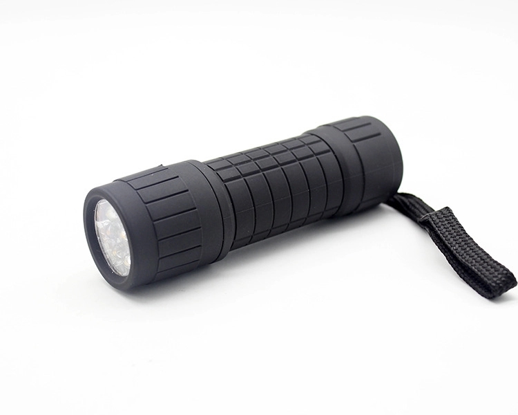 9 LED plastic bicycle torch and silicon belt 6