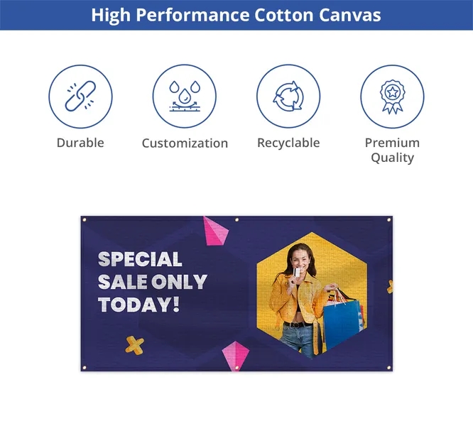 Canvas Banner - 1ft x 1ft 5