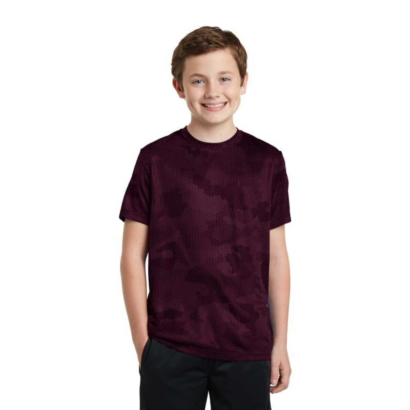 Sport-Tek Youth CamoHex Tee. 53
