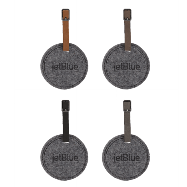 Juniper Felt Round Luggage Tag 6