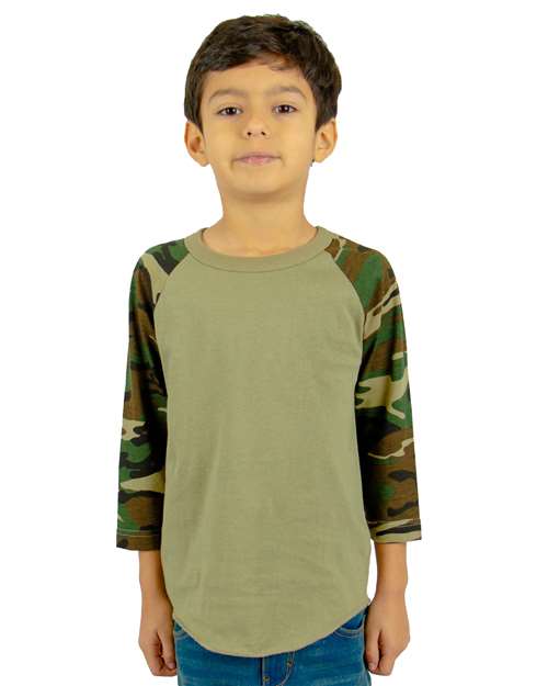 Youth Camo Raglan Tee - SHRAGCY 11