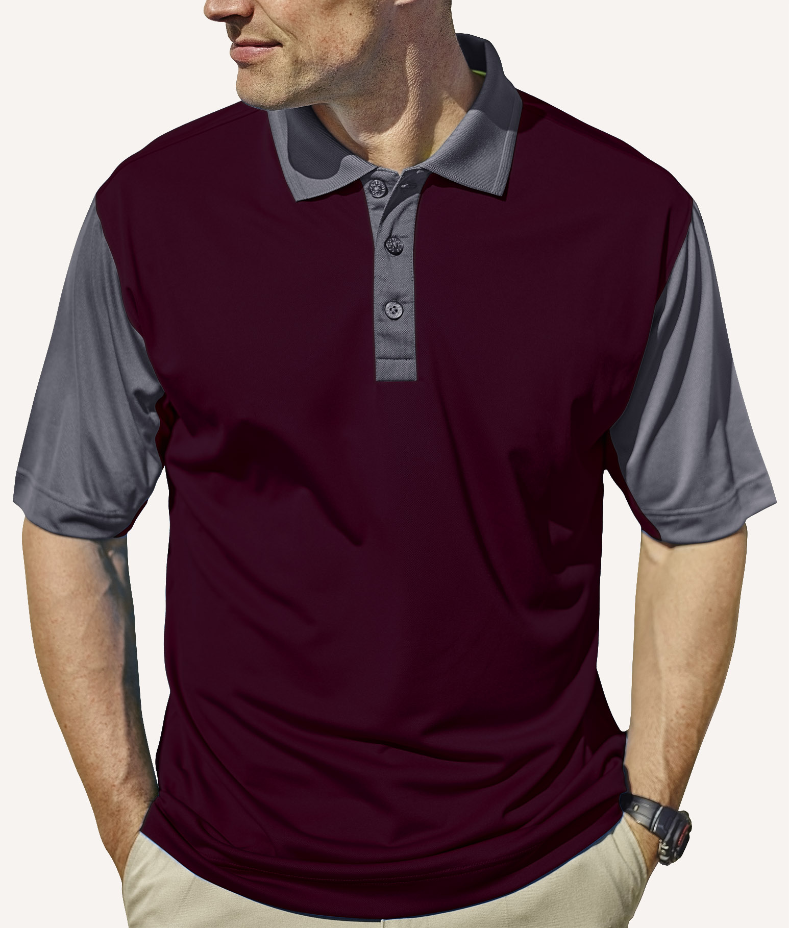 Men's Corvette Hybrid Cooler Polo Shirt 2