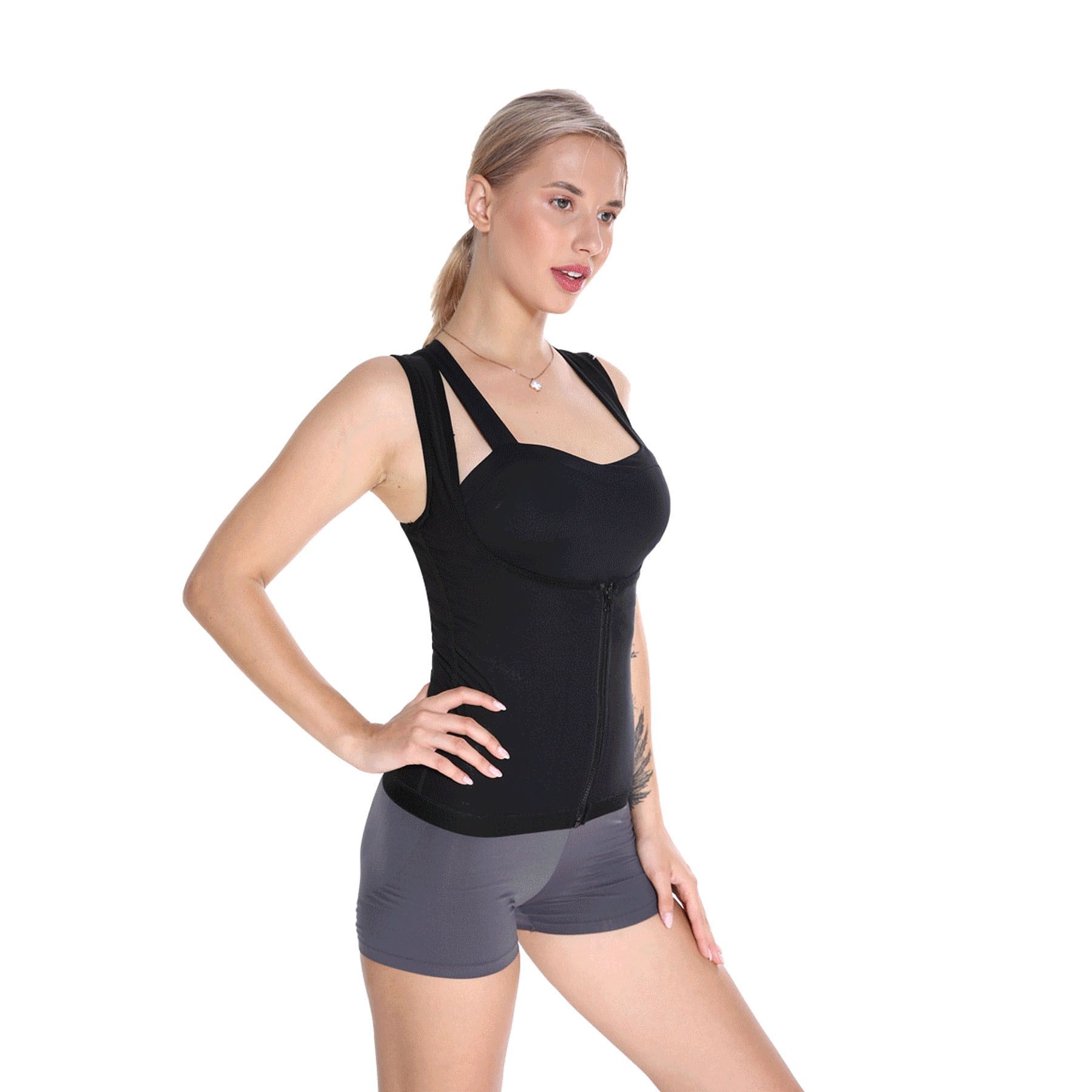Hot Fitness Waist Training Sauna Vest Suit 4