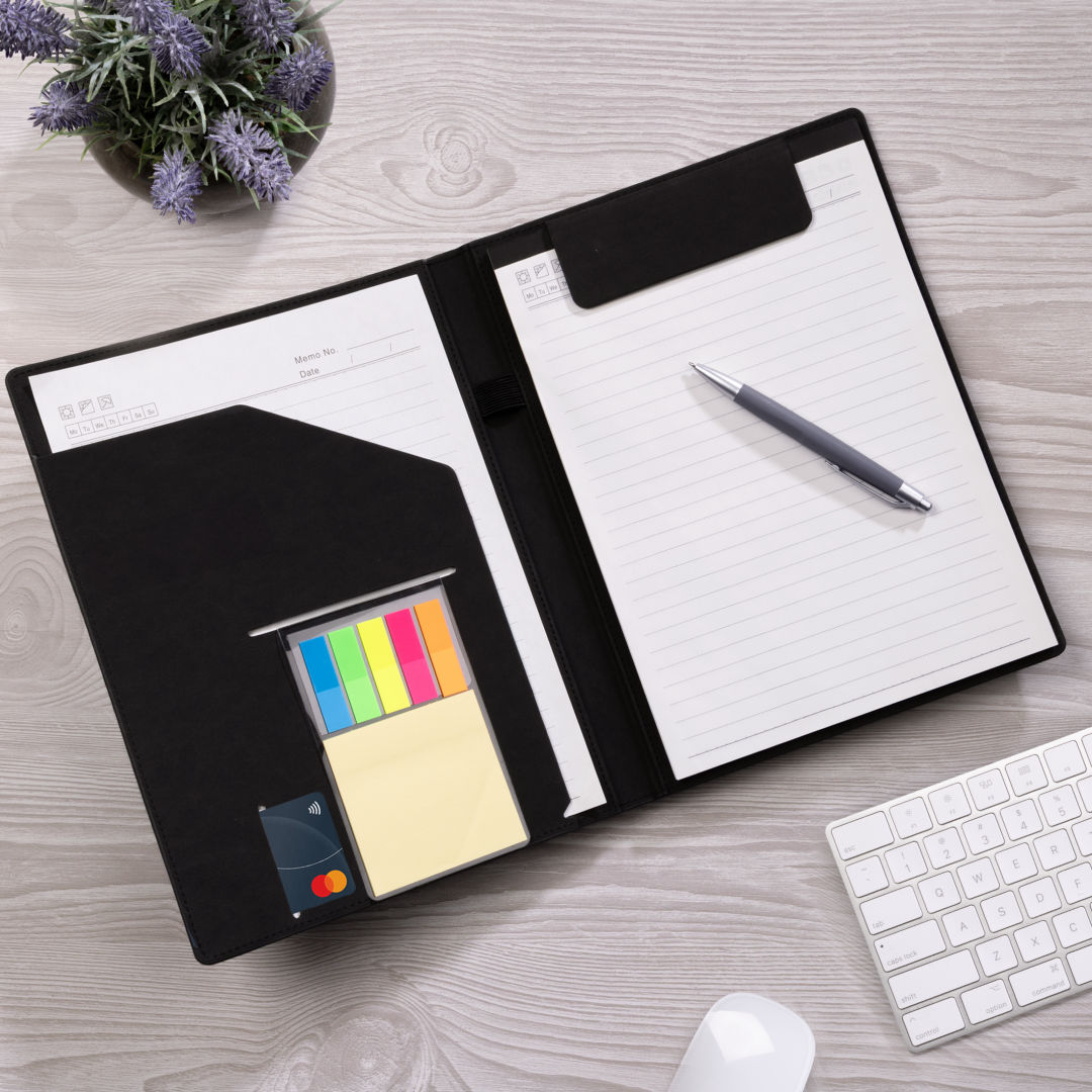 Sandel Portfolio w/Sticky Notes & Note Pad 5