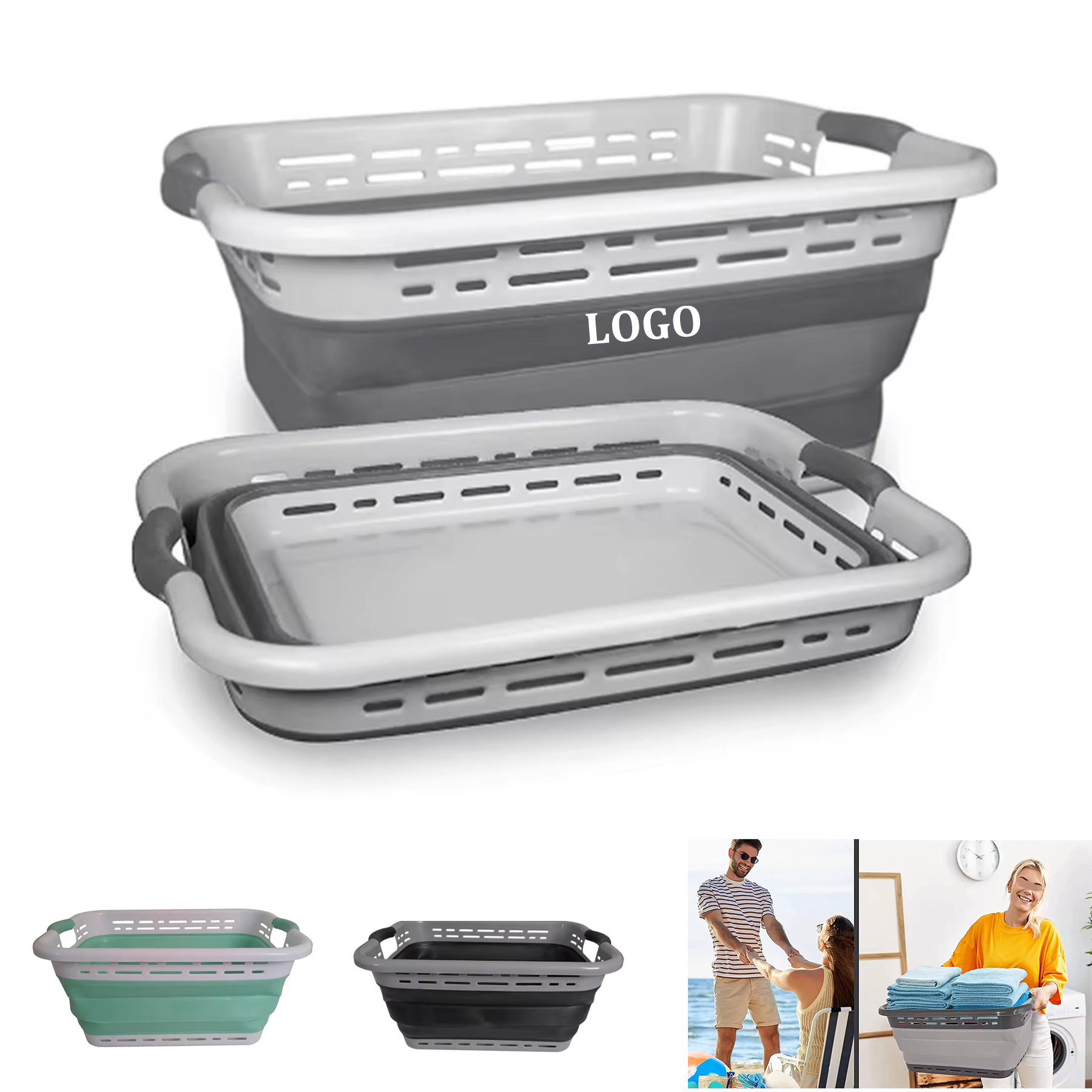 Foldable Multifunctional Household Laundry Basket 4