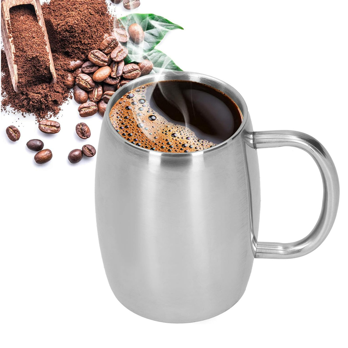 16Oz. Stainless Steel Beer Mug with Handle 5