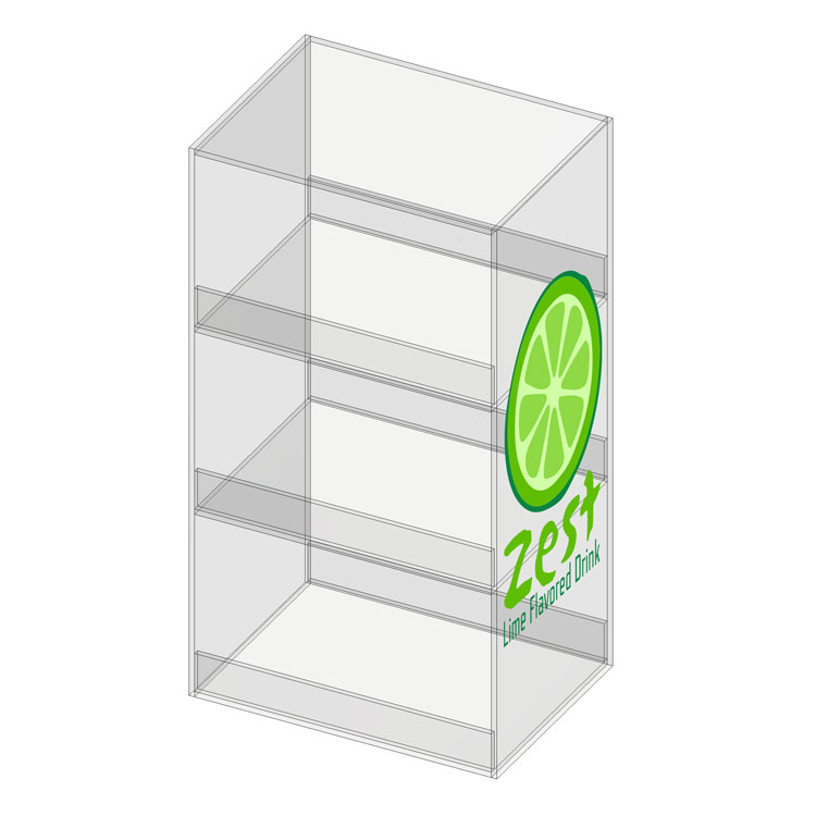 Acrylic Beverage Display 3 Levels