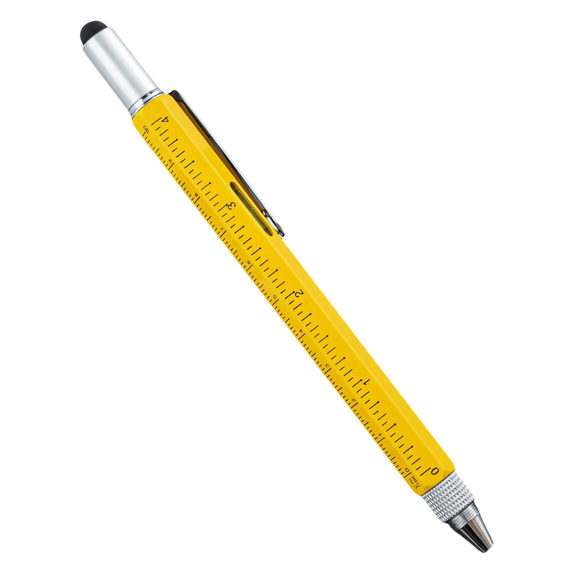 Metal 6 in 1 Multitool Stylus Ruler Ballpoint Pen 10