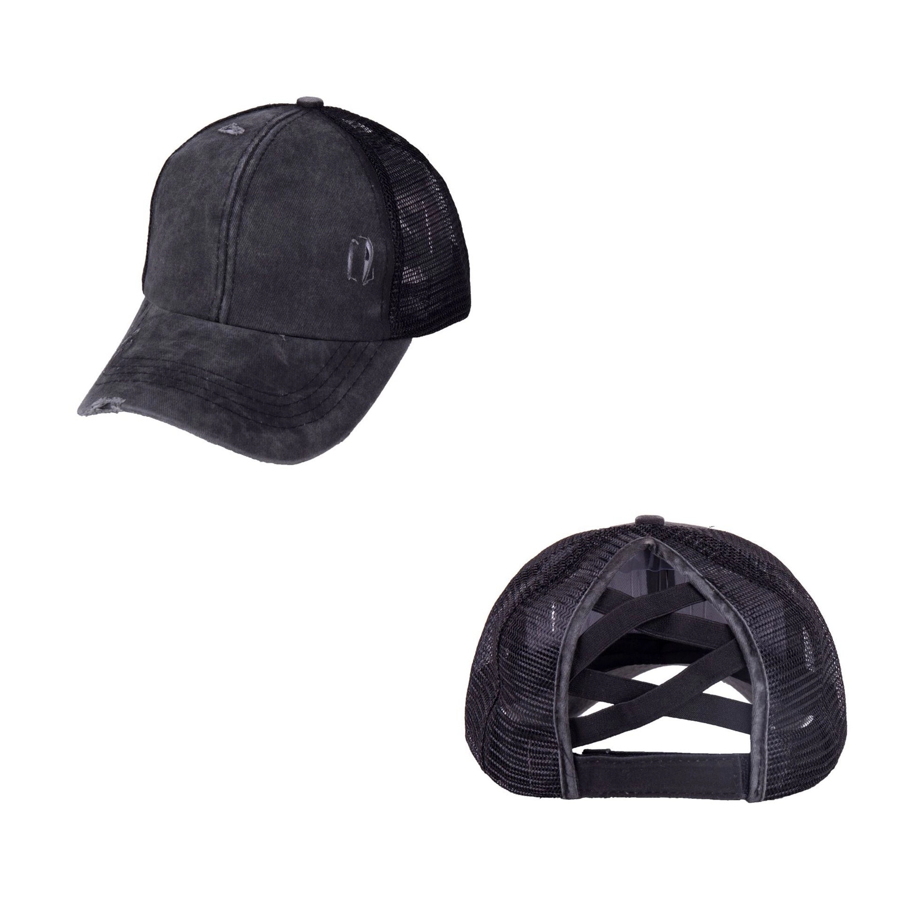 Ponytail Baseball Cap with Mesh 7