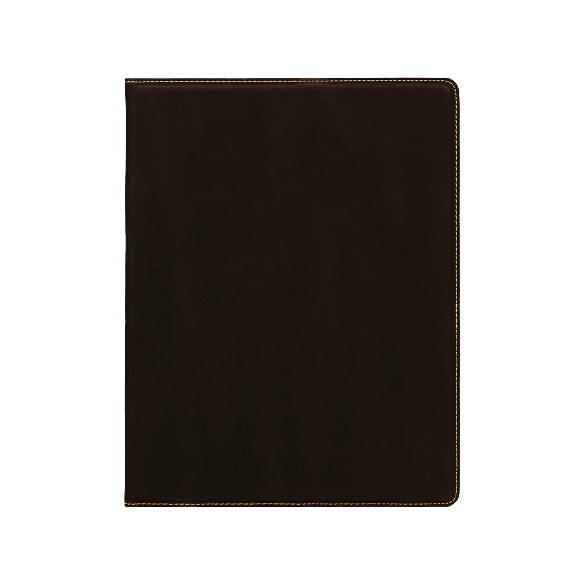 7" x 9" Leatherette Black/Gold Portfolio 3
