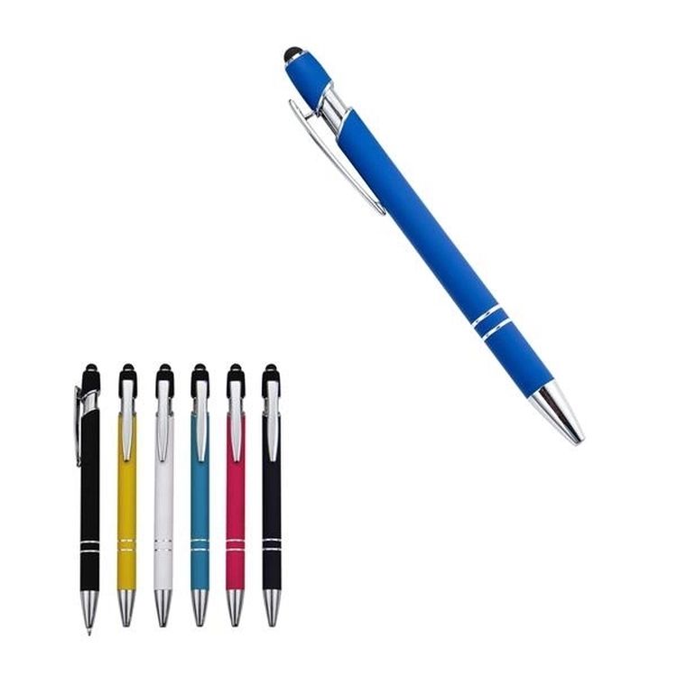 Soft Touch Stylus Ballpoint Pen with Metal Barrel 3