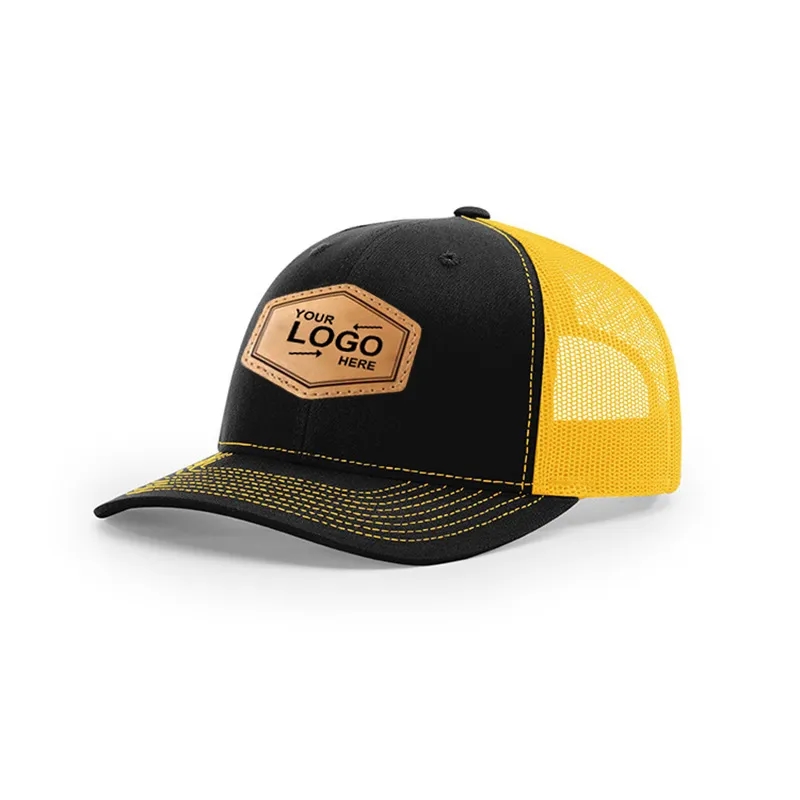 Leather Patch Trucker Hats 9
