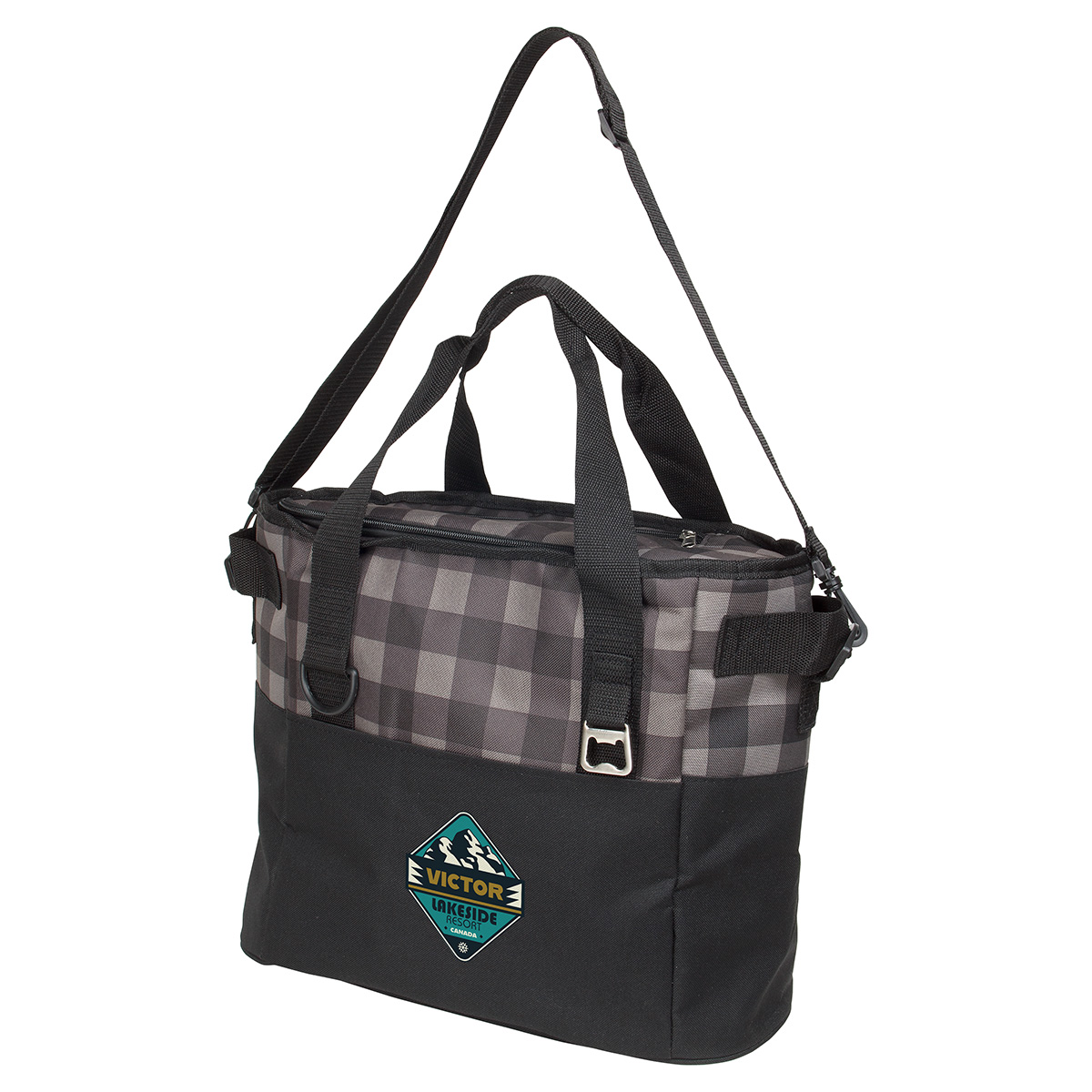 Plaid Insulated Cooler Bag 20