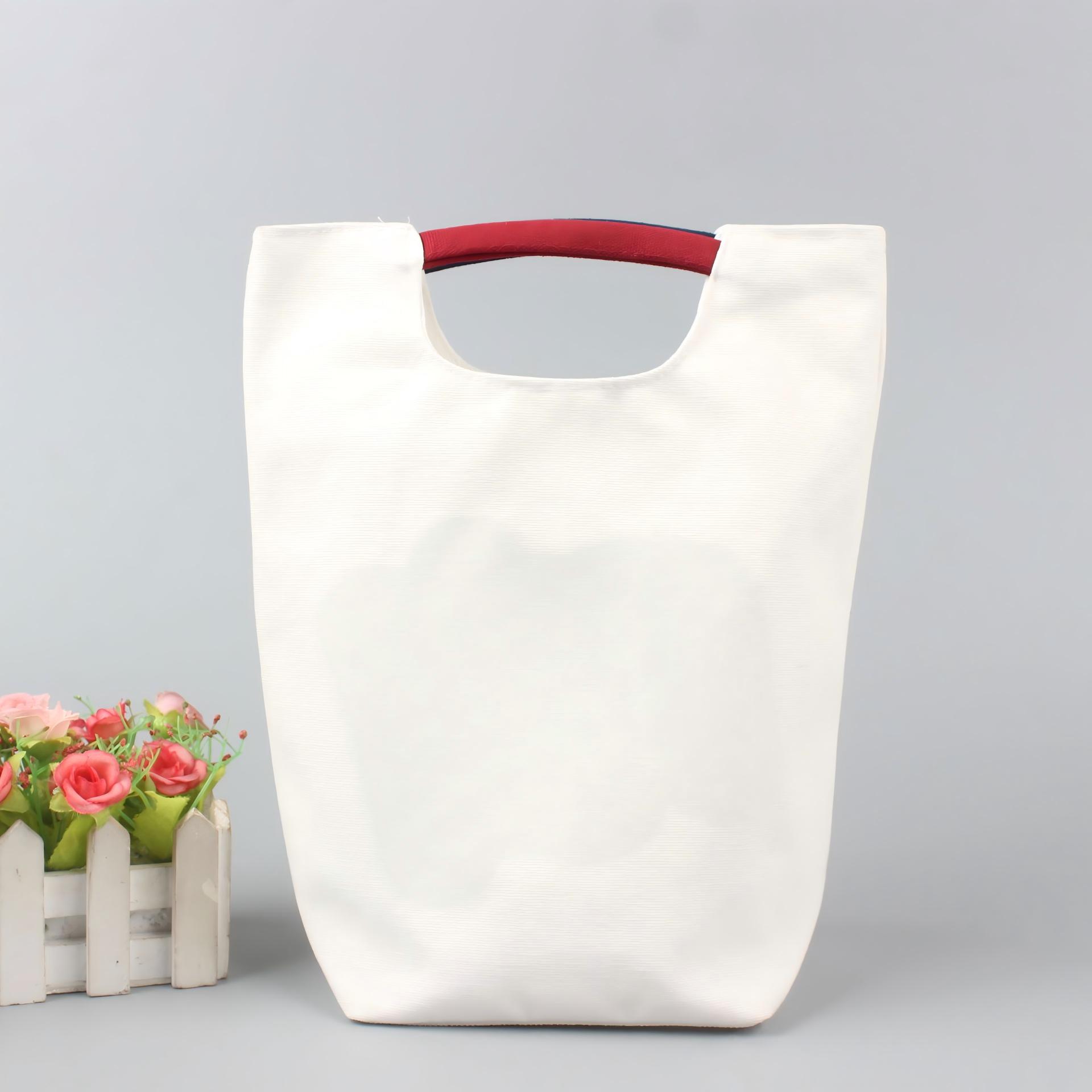 Foldable Cotton Canvas Tote Bag, custom tote bag with logo imprint 4