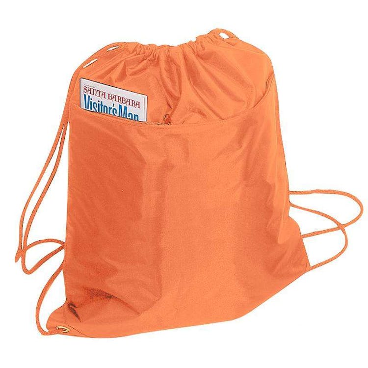 Drawstring Tote Bags - Orange 1