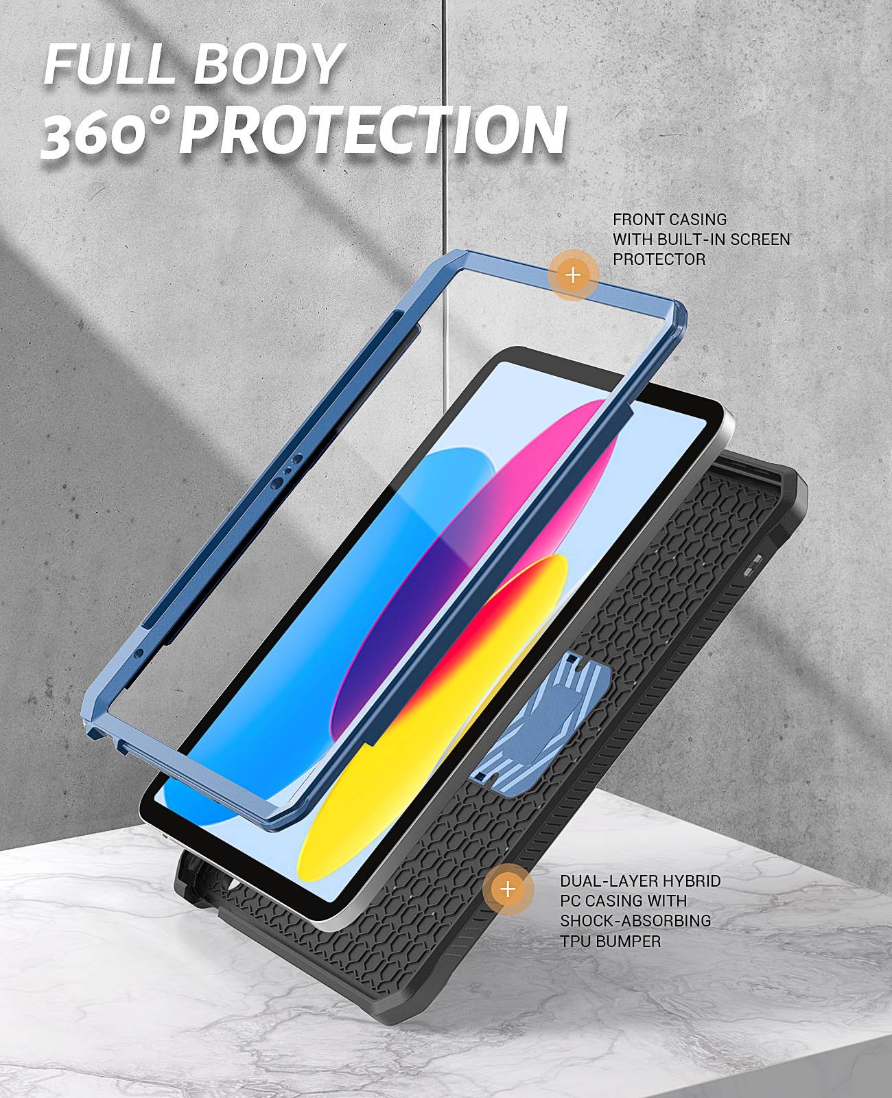Drop-proof two-in-one tablet case 7