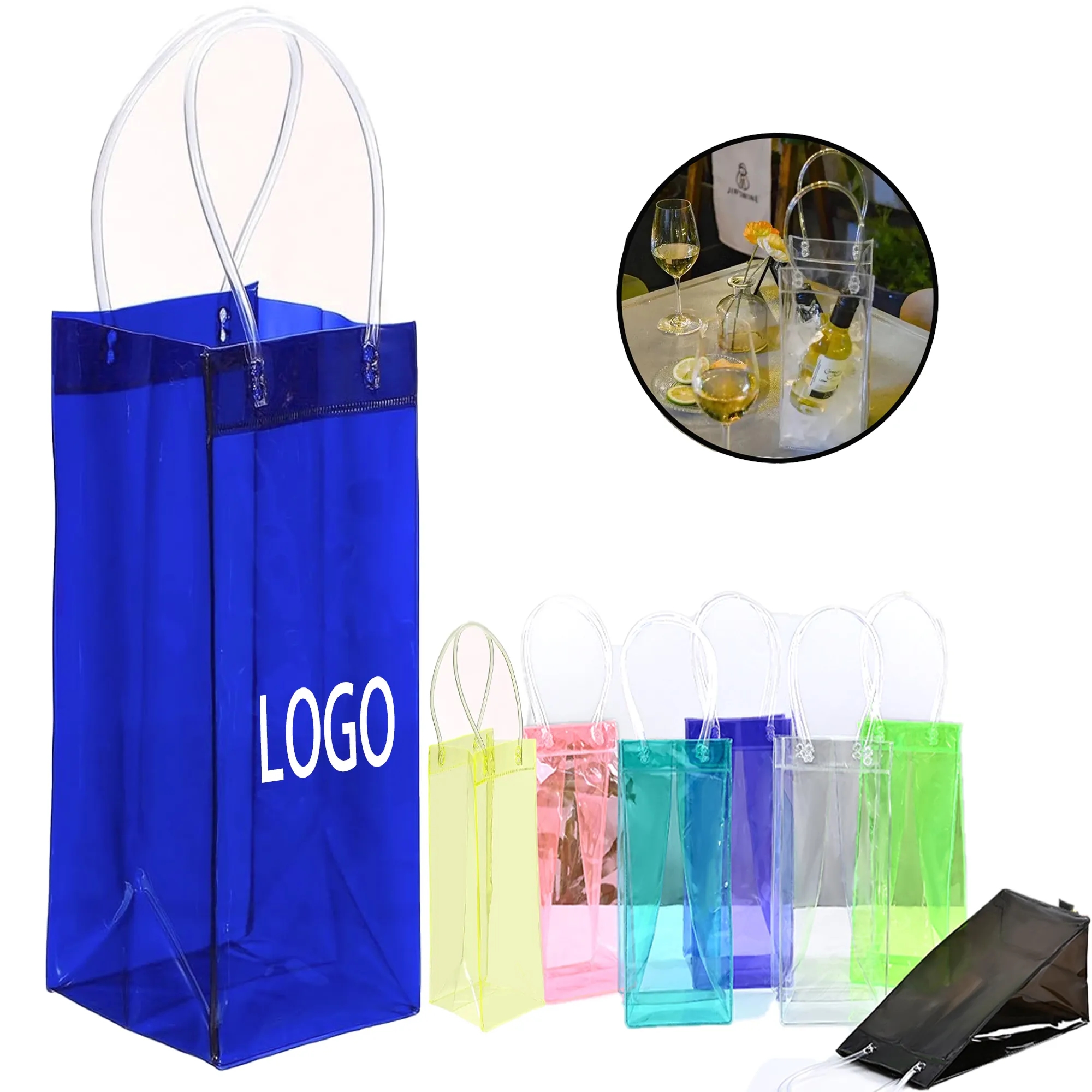 PVC Transparent Wine Gift Ice Bag 5