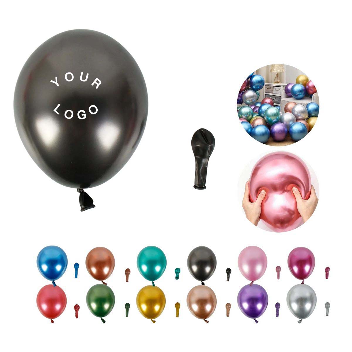 Shiny Latex Balloons for Birthdays and Celebrations 3