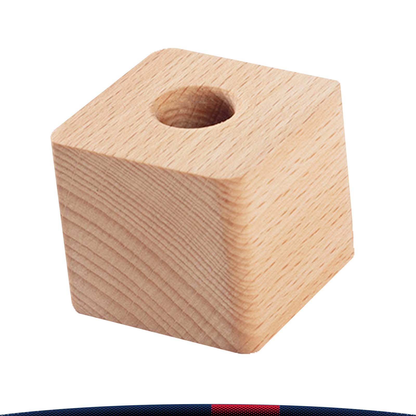 Square Beech Pen Holder 3