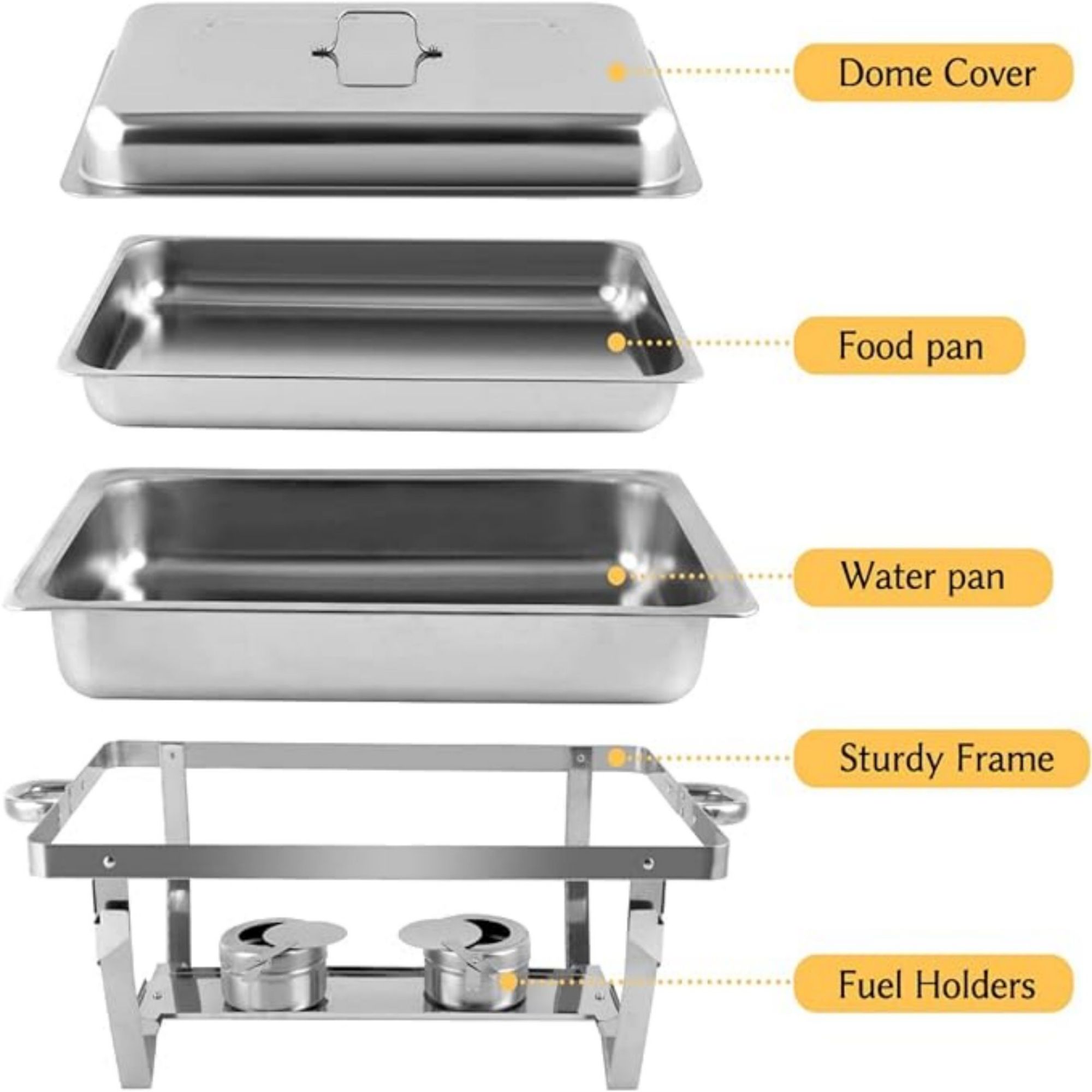 Stainless Steel Buffet Food Warmer 4