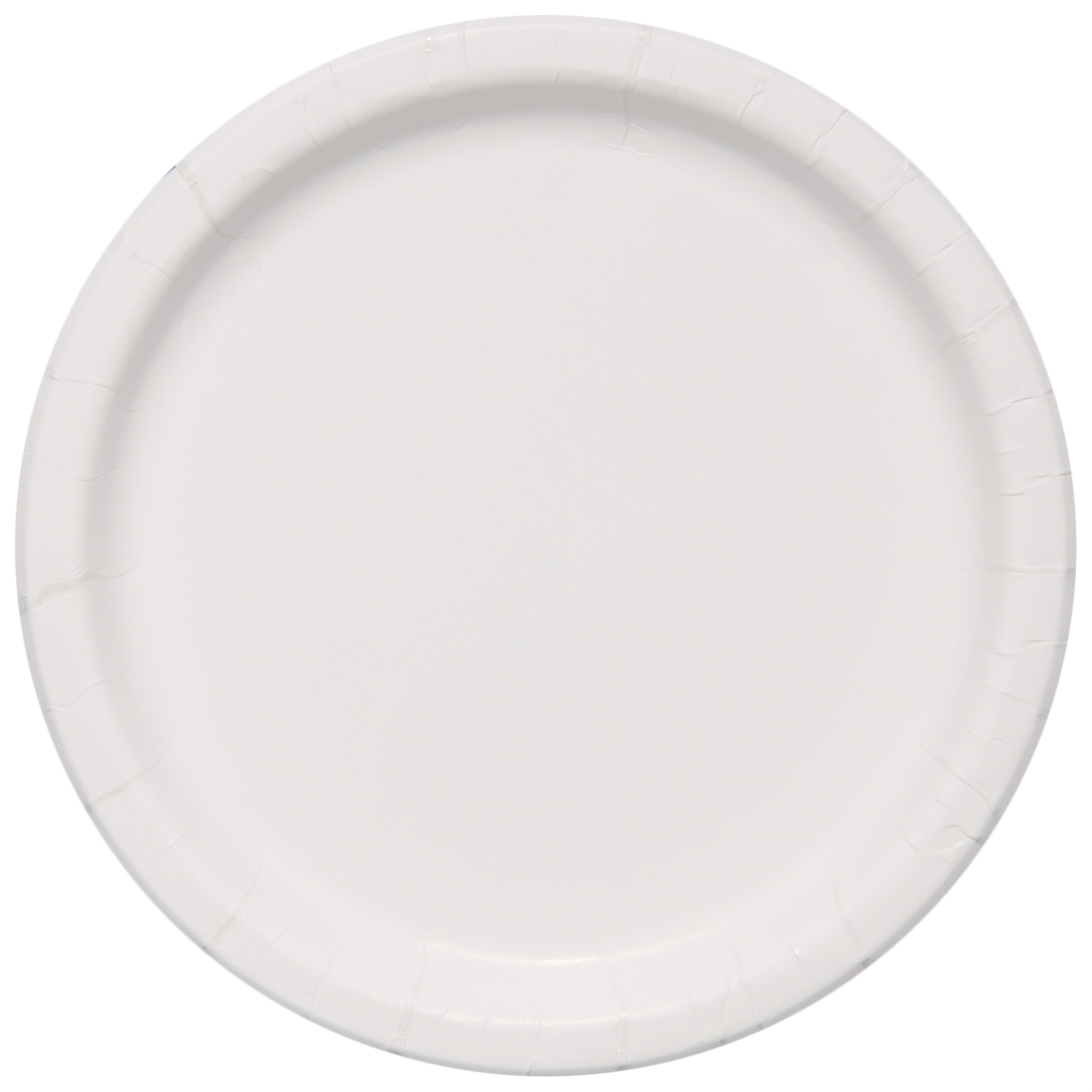 9.000" Plain Medium Weight Coated Paper Plate Round White Tradition Print 6